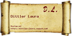 Dittler Laura névjegykártya